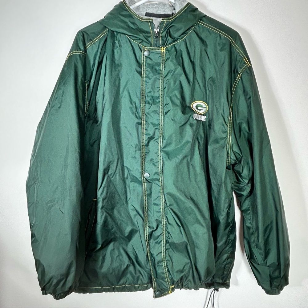 Dunbrooke Men's Green Green Bay Packers Lined Windbreaker Zip Hooded Jacket XL